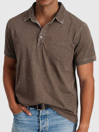 Bastian | Herren Kurzarm Poloshirt Regular Fit - Braun