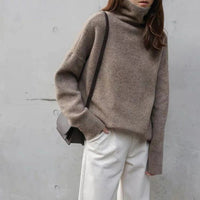 Nina | Trendiger Rollkragenpullover für Damen - Braun