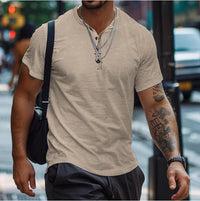 Benedikt | Herren Lockeres Poloshirt - Khaki