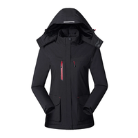 Berta | Thermo Jacke mit Kapuze - Schwarz