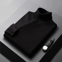 Bertram | Herren Rollkragenpullover Langarm - Schwarz