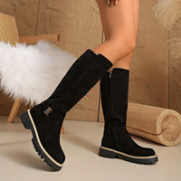 Sable | Damen knöchelhohe Stiefel mit niedrigem Blockabsatz - Schwarz