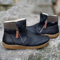 Birgit | Damen Bequeme Wasserdichte Orthopädische Stiefel - Schwarz