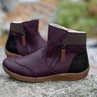 Birgit | Damen Bequeme Wasserdichte Orthopädische Stiefel - Lila