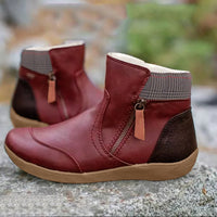 Birgit | Damen Bequeme Wasserdichte Orthopädische Stiefel - Rot