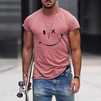 Björn | Herren T-Shirt Mit Motiv Sommer - Rosa