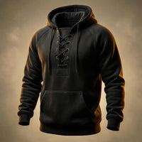 Paulus - Hochwertiger Baumwoll Kapuzenpullover - Schwarz