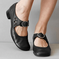 Damen Sandalen Riemen Schnalle Freizeit Alltag - Schwarz