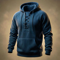 Paulus - Hochwertiger Baumwoll Kapuzenpullover - Blau