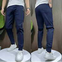 Leon | Premium Herren Cargo-Stretchhose - Blau