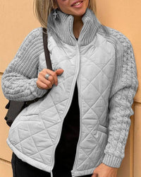 Elena | Damen Cardigan mit langen Ärmeln und Taschen - Grau