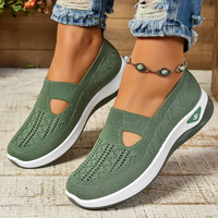 Saskia - Damen Orthopädische Sandalen mit Verstellbaren Riemen - Armeegrün