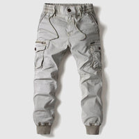 Caelan | Herren Cargo Jogger Hose mit Cargotaschen - Grau