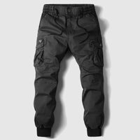 Caelan | Herren Cargo Jogger Hose mit Cargotaschen - Schwarz