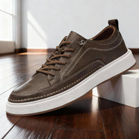 Caius | Herren Low-Top Schnür-Sneaker - Khaki