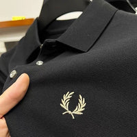 Calvin | Herren dehnbares elegantes Poloshirt - Schwarz