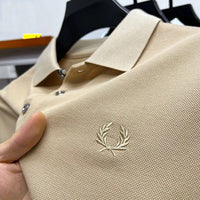 Calvin | Herren dehnbares elegantes Poloshirt - Khaki