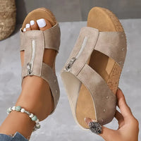 Jose | Orthopädische Sandalen mit Keilabsatz - Beige
