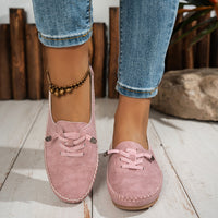 Cordania | Damen Komfort Schnür Loafer - Rosa