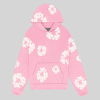 Cornelia | Damen Lässiger Blumenprint Hoodie - Rosa