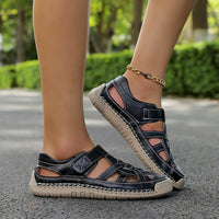 Clara | Elegante Sommer Sandalen Damen - Schwarz