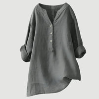 Zaina - Bequeme Damenbluse - Grau