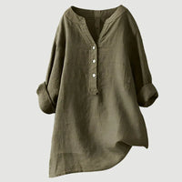 Zaina - Bequeme Damenbluse - Braun