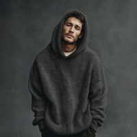 Lukas | Klassischer Herren Hoodie mit lockerer Passform - Dunkelgrau