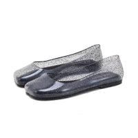 Damen-Ballerinas aus Glitzer-Gelee - Marineblau