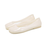 Damen-Ballerinas aus Glitzer-Gelee - Creme