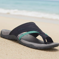 Damen Flip-Flops Sandalen Zehentrenner - Blau