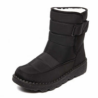 Marie | Damen Gefütterte Wasserdichte Rutschfeste Knee High Boots Thermostiefel - Schwarz