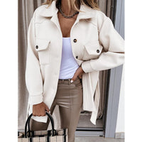 Damen-Hemdjacke mit Knopfleiste - Weiß