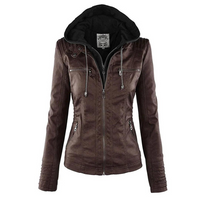 Damen Jacke mit Kapuze und Reißverschluss - Violett