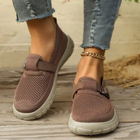 Damen Mesh Mary Jane Slipper - Braun