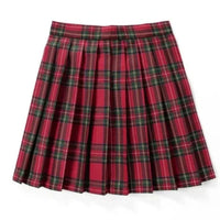 Damen Plissee Mini Rock | Schoolgirl Stil - Rot