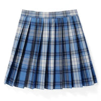 Damen Plissee Mini Rock | Schoolgirl Stil - Blau