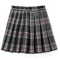 Damen Plissee Mini Rock | Schoolgirl Stil - Dunkelgrau