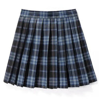 Damen Plissee Mini Rock | Schoolgirl Stil - Dunkelblau
