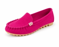 Damen Slipper im Mokassin-Stil - Rosa