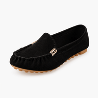 Damen Slipper im Mokassin-Stil - Schwarz