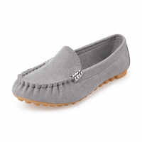 Damen Slipper im Mokassin-Stil - Grau