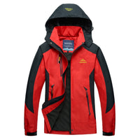Hannah | Damen Steppjacke wasserdichte Outdoor-Kapuzenjacke leicht - Rot