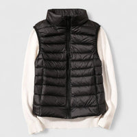 Mia | Damen Steppweste leichte Puffer Vest Women Übergangsjacke - Schwarz