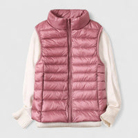 Mia | Damen Steppweste leichte Puffer Vest Women Übergangsjacke - Rosa