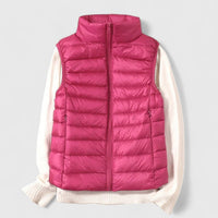 Mia | Damen Steppweste leichte Puffer Vest Women Übergangsjacke - Rosé
