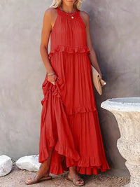 Fien | Elegantes Sommerkleid - Rot
