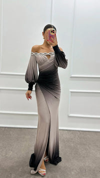 Lilach | Damen Plissiertes Sommerkleid – Leichtes Plissee Sommerkleid - Dunkelgrau