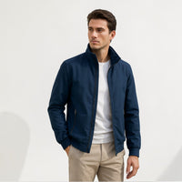 Denver | Herren Klassische Reißverschluss Jacke - Blau