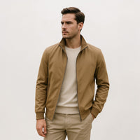 Denver | Herren Klassische Reißverschluss Jacke - Khaki
